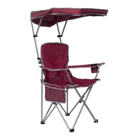 Max Shade Folding Chair Adult- Red/Gray